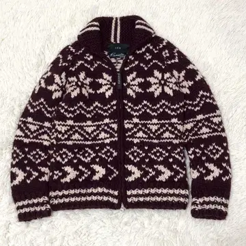 레어 콜라보 AKM x KANATA 코위찬 니트 손뜨개질 가디건