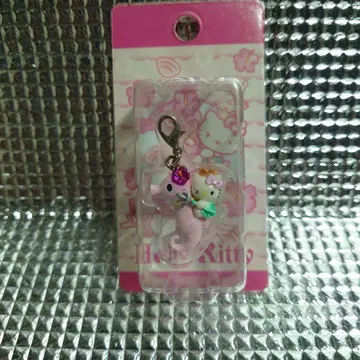 헤이세이 레트로 산리오 키티 해마 지퍼 마스코트 지역 한정 키티