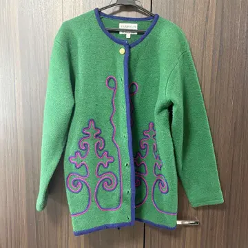 USED 크리스마스 가디건 크리스마스 니트