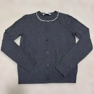 ZARA 비쥬넥 니트 자켓 가디건