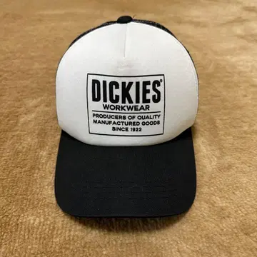 Dickies 메쉬 캡 화이트 블랙