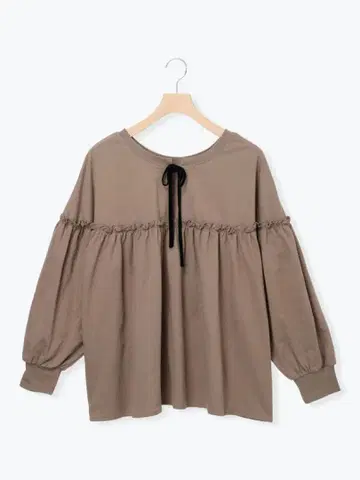 사만사 모스모스 미니 쭈리 절개 개더 풀오버