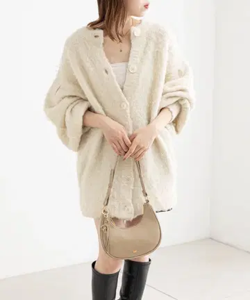 즉시 구매 OK Chico/치코/가디건/볼레로/상의/화이트/746