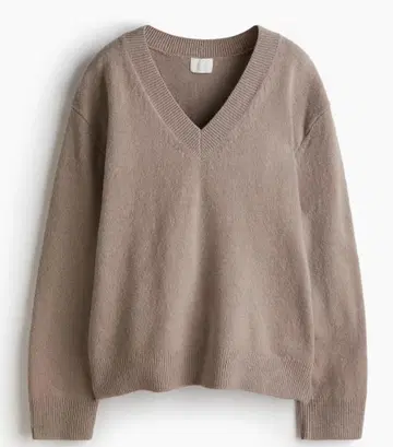 H&M 오버 사이즈 V넥 스웨터