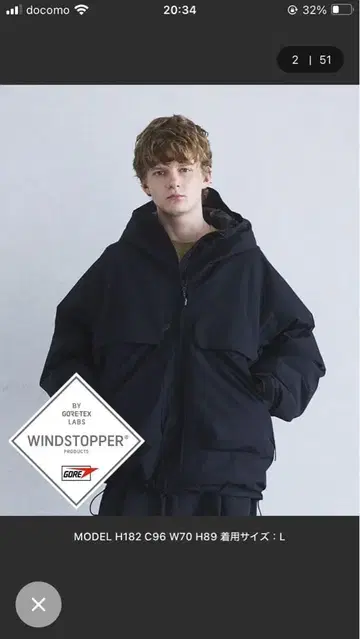 +phenix GORE-TEX FISHERMANS DOWN 블랙 L