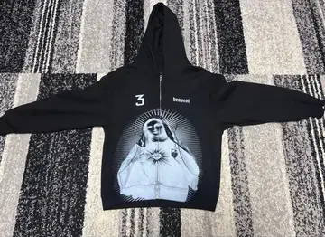 Bravest Studios BLACK MARY 지퍼 후드티