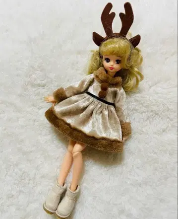 리카짱 의류 루돌프 원피스 핸드메이드