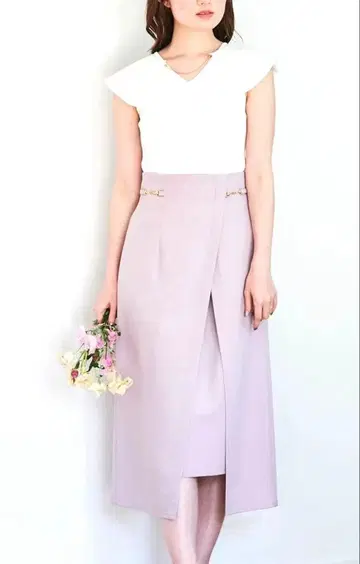 NOELA 비트 슬릿 타이트 스커트