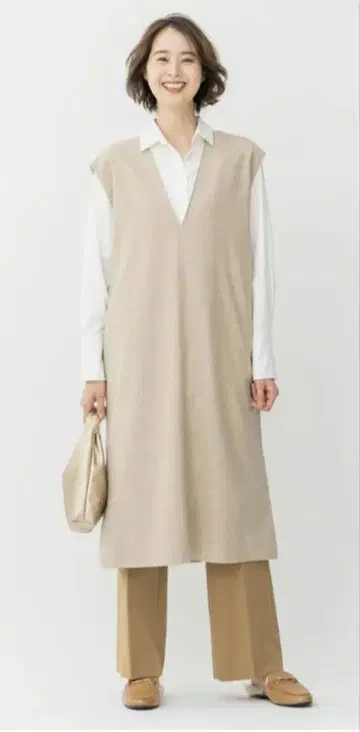 택 포함 새상품 [ 자유구 ] 삭소니 오버롤 스커트