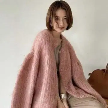 CLANE 클라네 모헤어 샤기 가디건