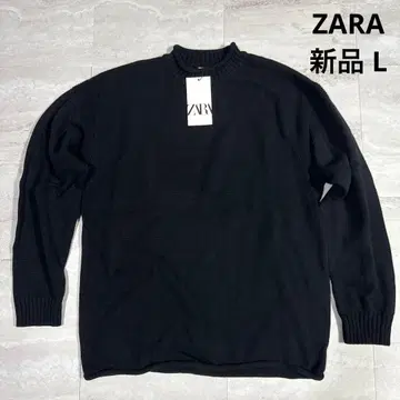 새상품 L ZARA 니트 상의 블랙