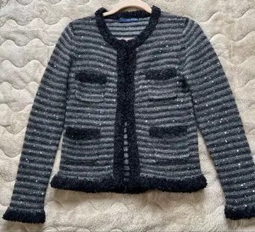 IENA SLOBE 노카라 자켓 스트라이프