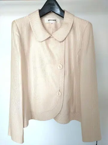 미사용 새상품 피에르 가르뎅 스트라이프 자켓 13호 라이트 베이지