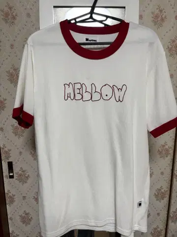 Naptime MELLOW 자수 T셔츠 화이트/레드