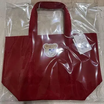 택 포함 새상품 페이 올드 테디 와펜 토트백 레드 빨간색