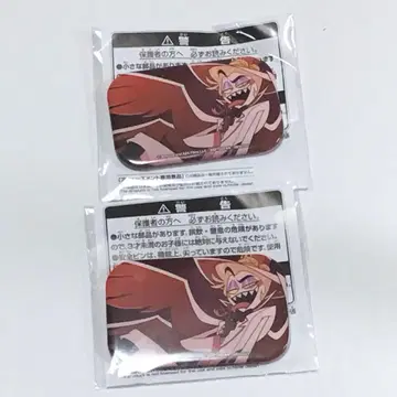 해즈빈 호텔 스퀘어 캔뱃지 루시퍼 2개