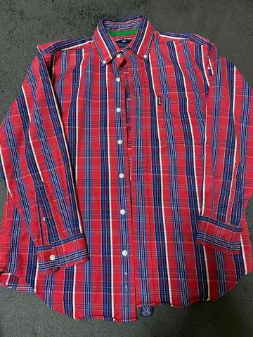 POLO SPORT 체크 무늬 긴팔 셔츠 L