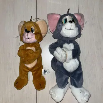 톰과 제리 봉제 인형 커튼 태슬