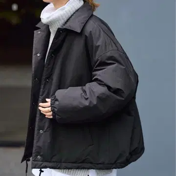 새상품 FRAMeWORK 발수 방풍 판초 코트 2 블랙 38