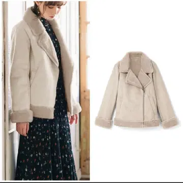 무스탕 퍼 라이더 자켓[fo423a]