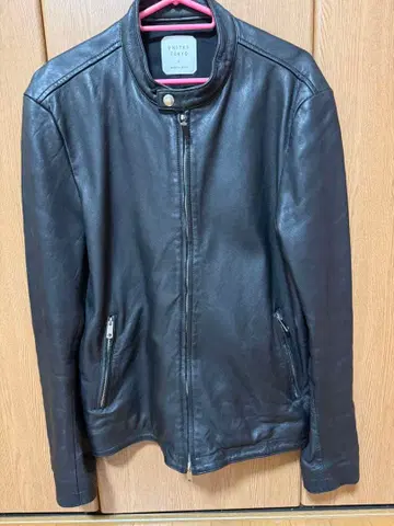 UNITED TOKYO 가죽 싱글 라이더 자켓 사이즈 2 블랙