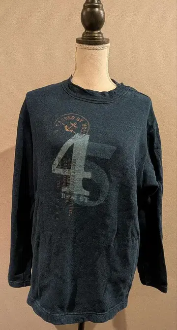 45 R 트레이닝복 맨투맨 쭈리 인디고