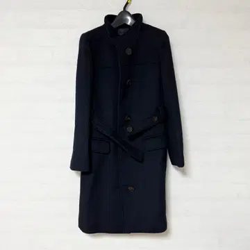 [ 새상품 ] 네이비 롱 코트 벨트 포함
