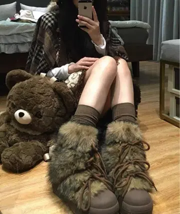 푹신푹신 통굽 부츠