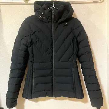 아바크롬비 블랙 슬림 숏 기장 다운 페더 퀼팅 자켓