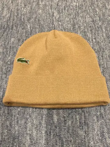 Lacoste 베이지 니트 모자
