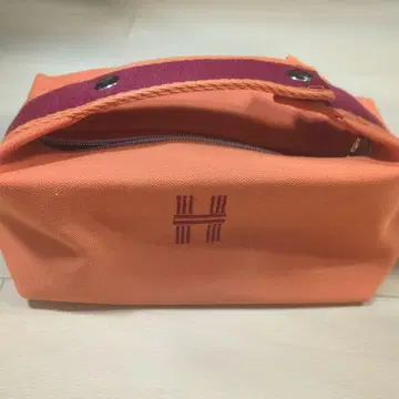 오렌지 캔버스 핸드백