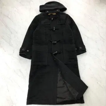 [ 미사용급 ] Ron Herman 샤기 롱 더플 코트 블랙