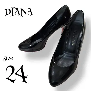 DIANA 다이애나 에나멜 펌프스 하이힐 레드솔