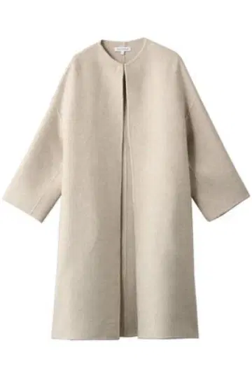 [ MADISON BLUE ] 보틀넥 비버 코트/베이지