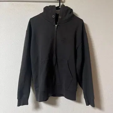 AVIREX 블랙 풀 집업 후드티