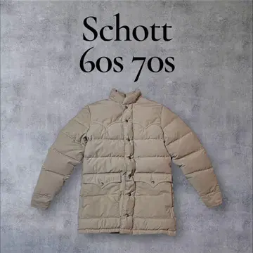 빈티지 Schott 샷 다운 자켓 STALON 지퍼 60s 70s