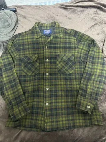 펜들턴 60s 오픈 카라 보드 셔츠 좋은 배색 L