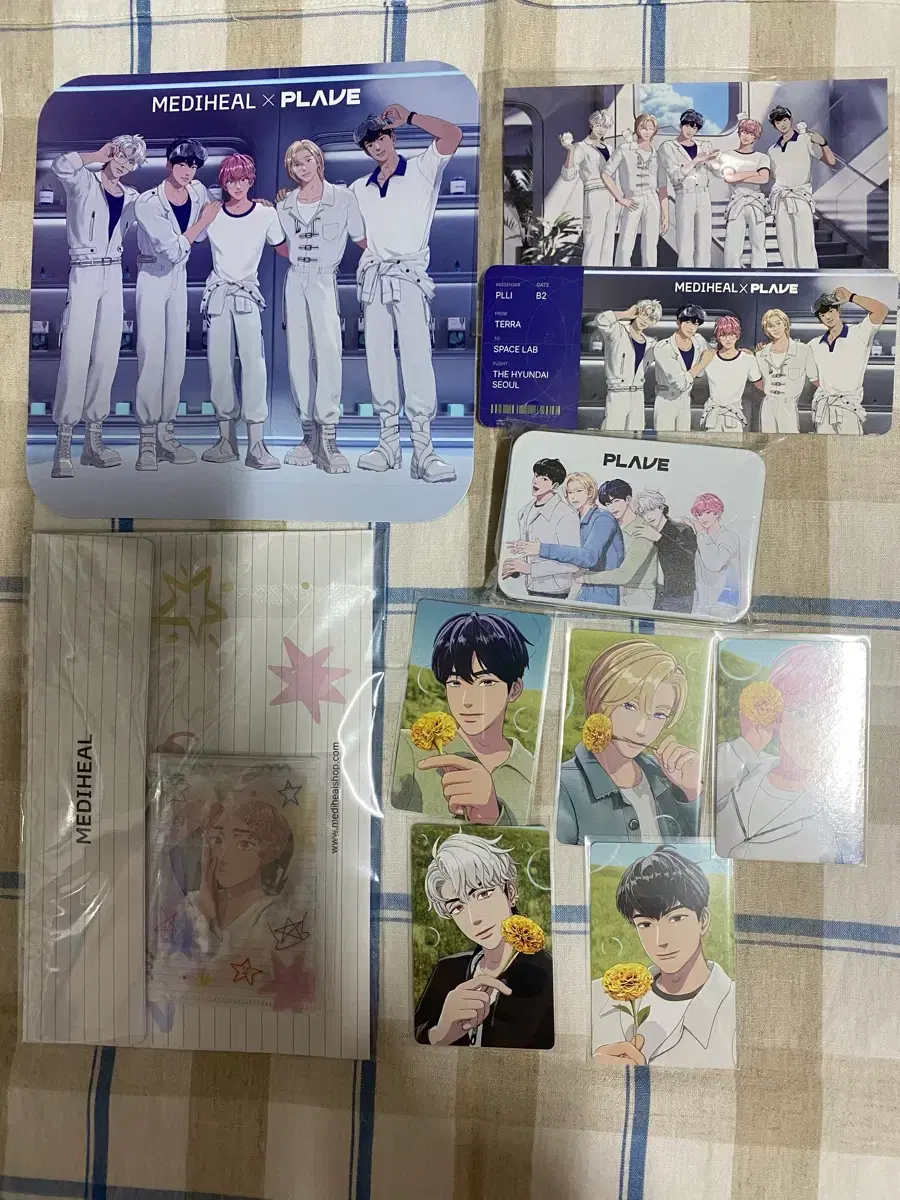 PLAVE Mediheal 2nd and 3rd batch pop-up postcard, ticket, fan bulk