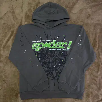 [미사용 새상품] Sp5der Punk V2 스파이더 후드티
