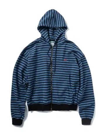 스트라이프 후드티 M y2k 구제 의류