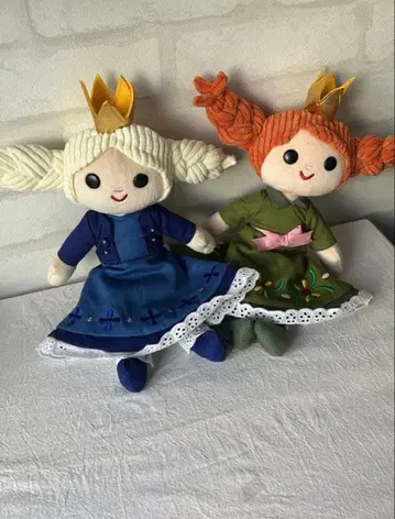 디즈니 판타지 스프링스 아나와 눈의 여왕 봉제 인형 세트 엘사