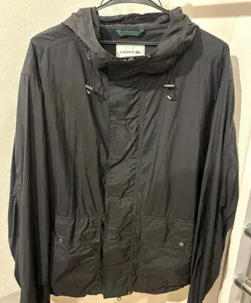 라코스테 윈드브레이커 나일론 자켓 블랙