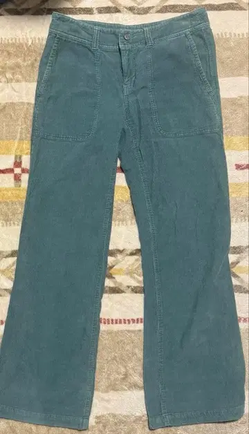 Patagonia 코듀로이 워크 팬츠 청록색 우먼 S 사이즈