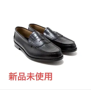 [ 미사용 새상품 ] 켄포드 로퍼 크로커다일 25cm