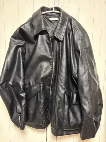 블랙 가죽 자켓