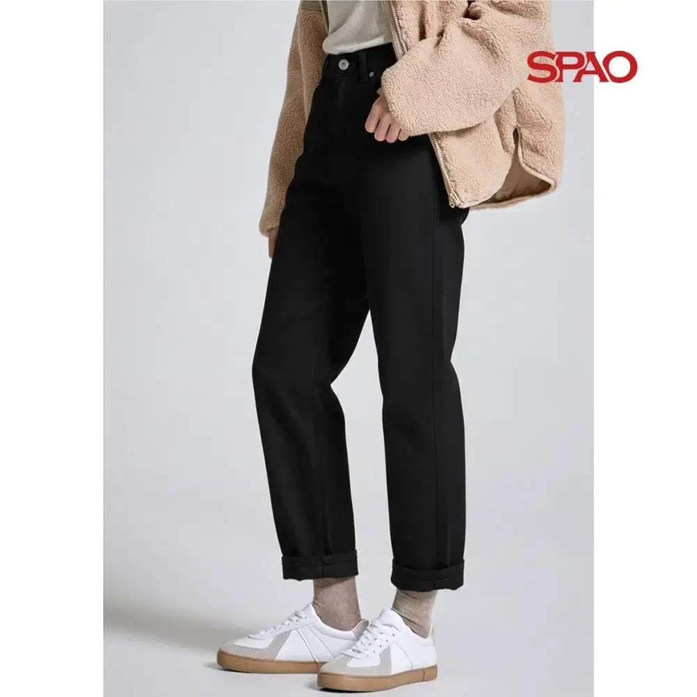 Spao brushed warm jin straight pants