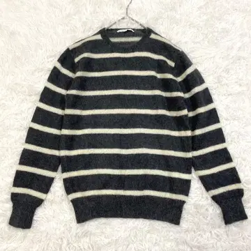 URBAN RESEARCH 어반 리서치 보더 니트 모헤어 혼방 M