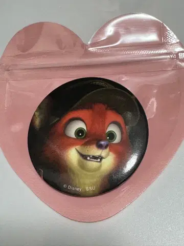 주토피아 해피 복권 캔뱃지 닉