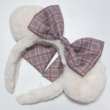 디즈니 릴린린 머리띠 2024 체크 크리스마스