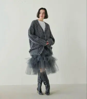 j. 제이 도트 튤 프릴 캉캉 스커트